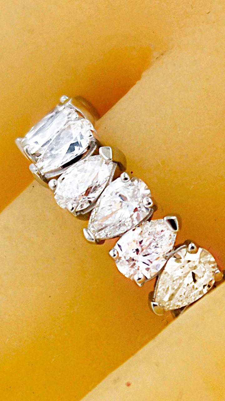 Pear Shape Eternity Band